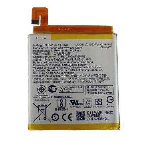 Battery for Asus Zenfone 3 Laser ZC551KL C11P1606 - Indclues