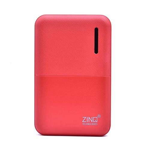Zinq 5000mAh Li-Polymer Power Bank Z5KP (Red) - Indclues