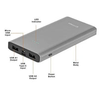 Gionee 10000mAh Li-Polymer Power Bank PB10K2 (Fast Charging, 12W) - Indclues