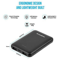 Ambrane 5000mAh Li-Polymer Powerbank PP-501 - Indclues