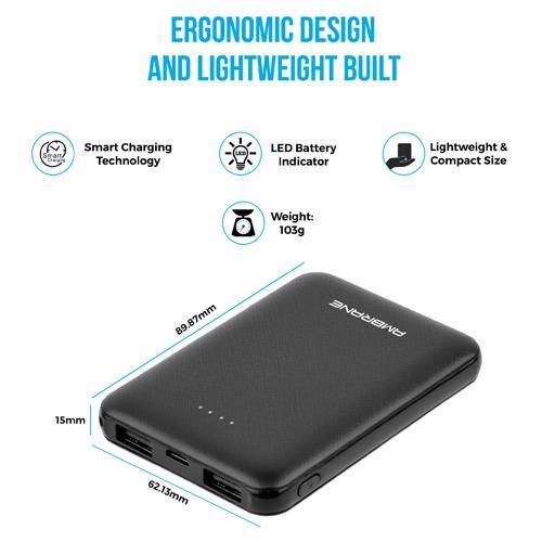 Ambrane 5000mAh Li-Polymer Powerbank PP-501 - Indclues